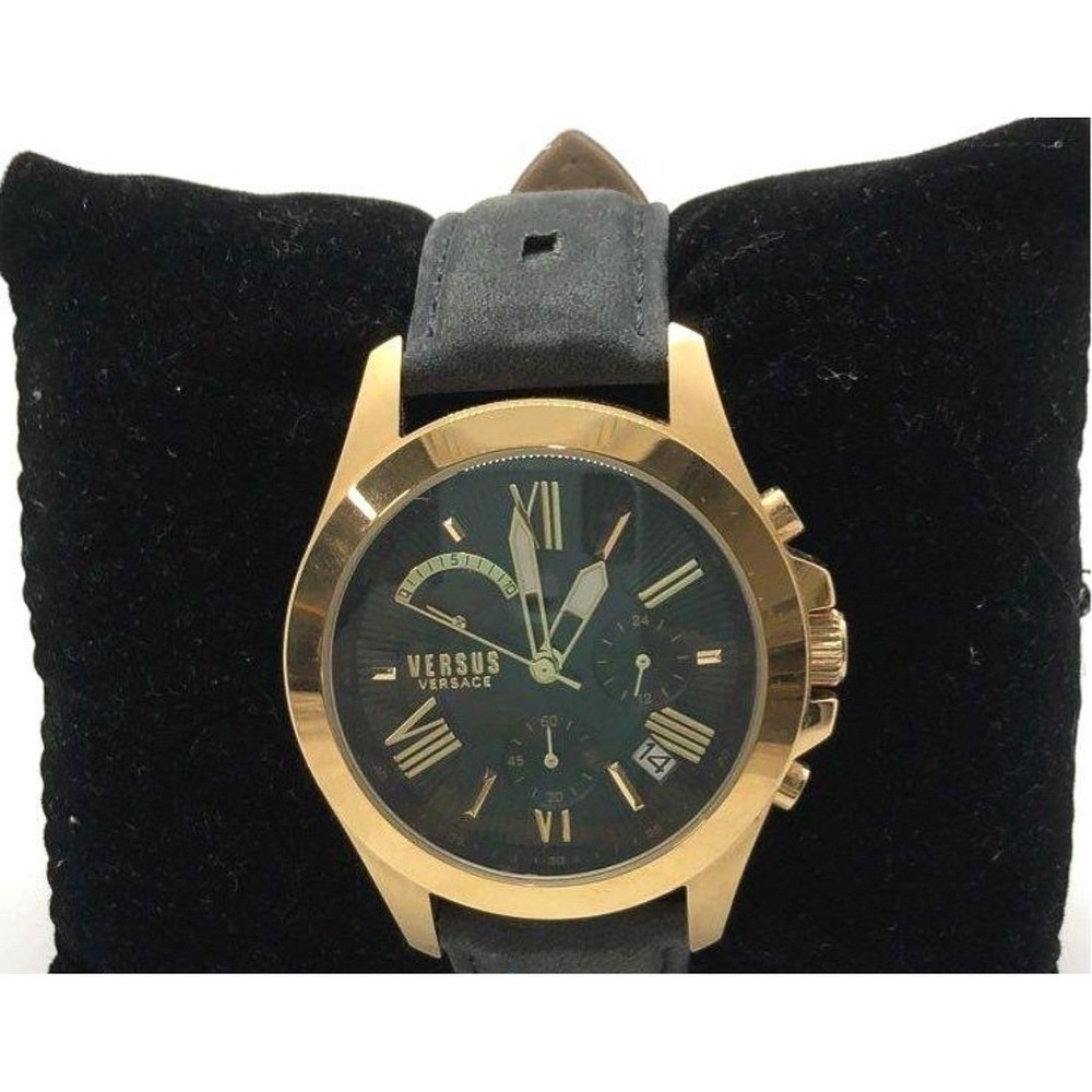 Versus Versace Gold Tone Chronograph Black Dial Men's Watch VSPBH8521
